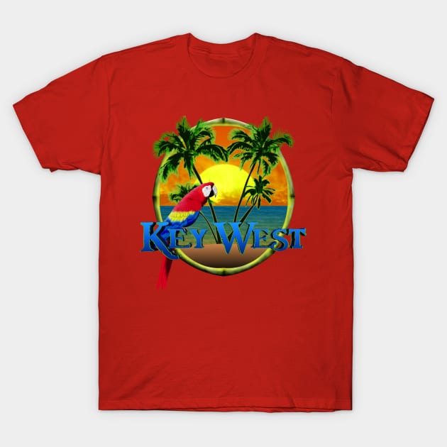 Key West Florida Sunset T-Shirt by macdonaldcreativestudios